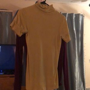 light yellow turtle neck sweater